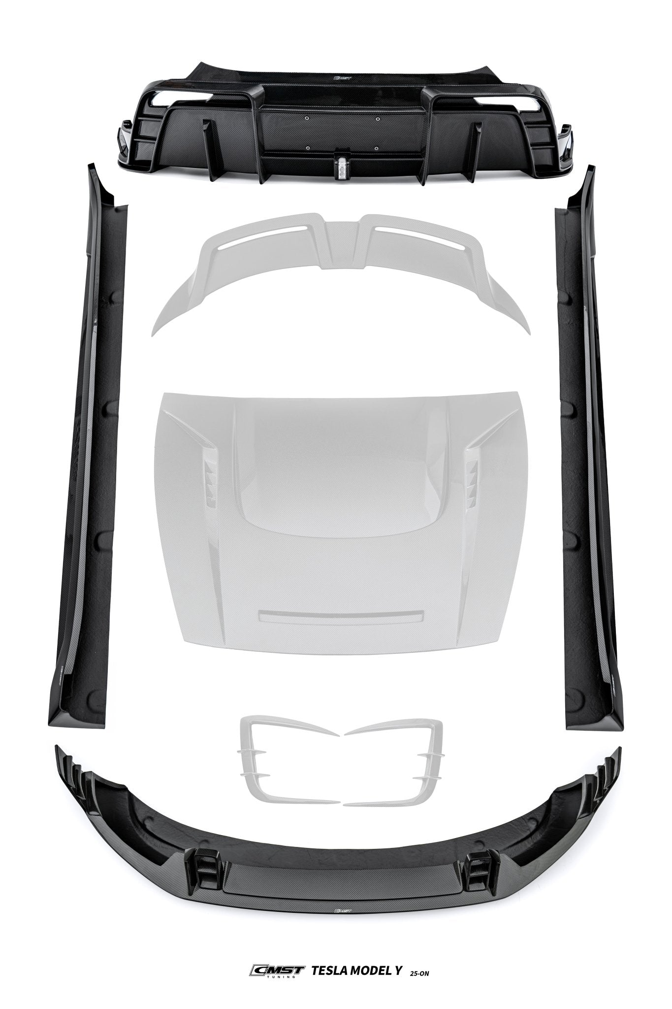 CMST 2025+ Tesla Model Y Lowline Kit Carbon Fibre Bodykit V.2 Aftermarket Carbon Fiber Part / Bodykit - Robot Bodykits