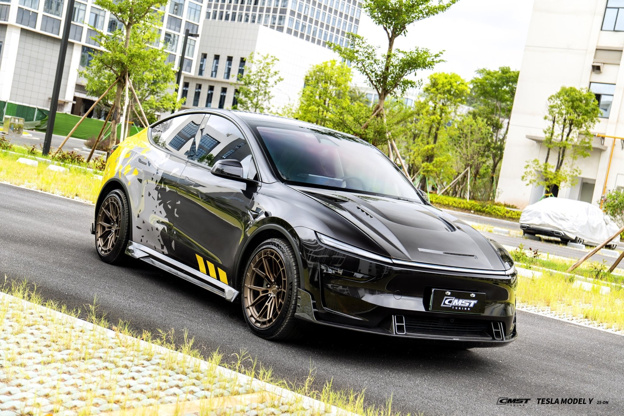 CMST 2025+ Tesla Model Y Lowline Kit Carbon Fibre Bodykit V.2 Aftermarket Carbon Fiber Part / Bodykit - Robot Bodykits
