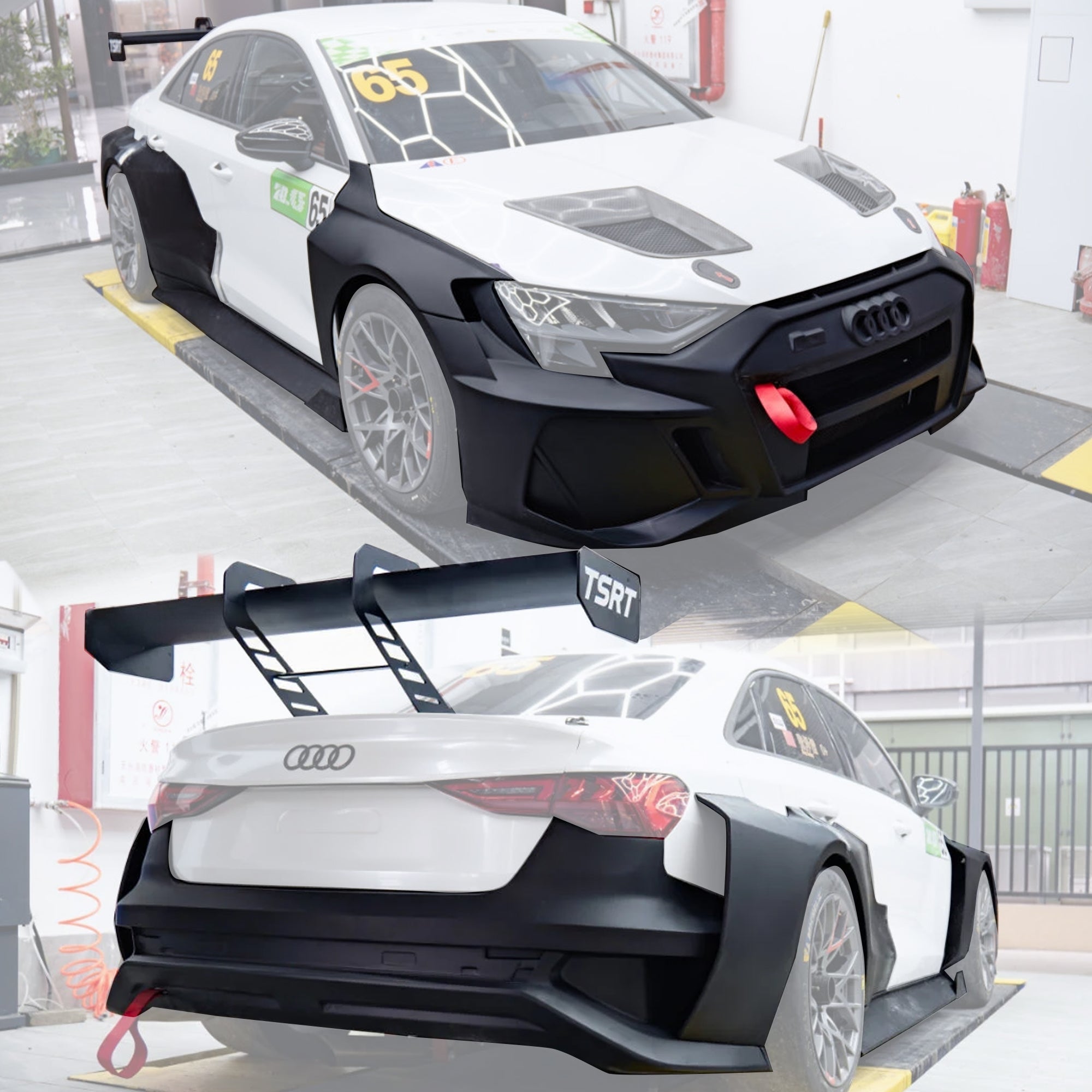 CMST Audi RS3 LMS TCR 8Y FRP or Carbon Fibre Bodykit Aftermarket Carbon Fiber Part / Bodykit - Robot Bodykits