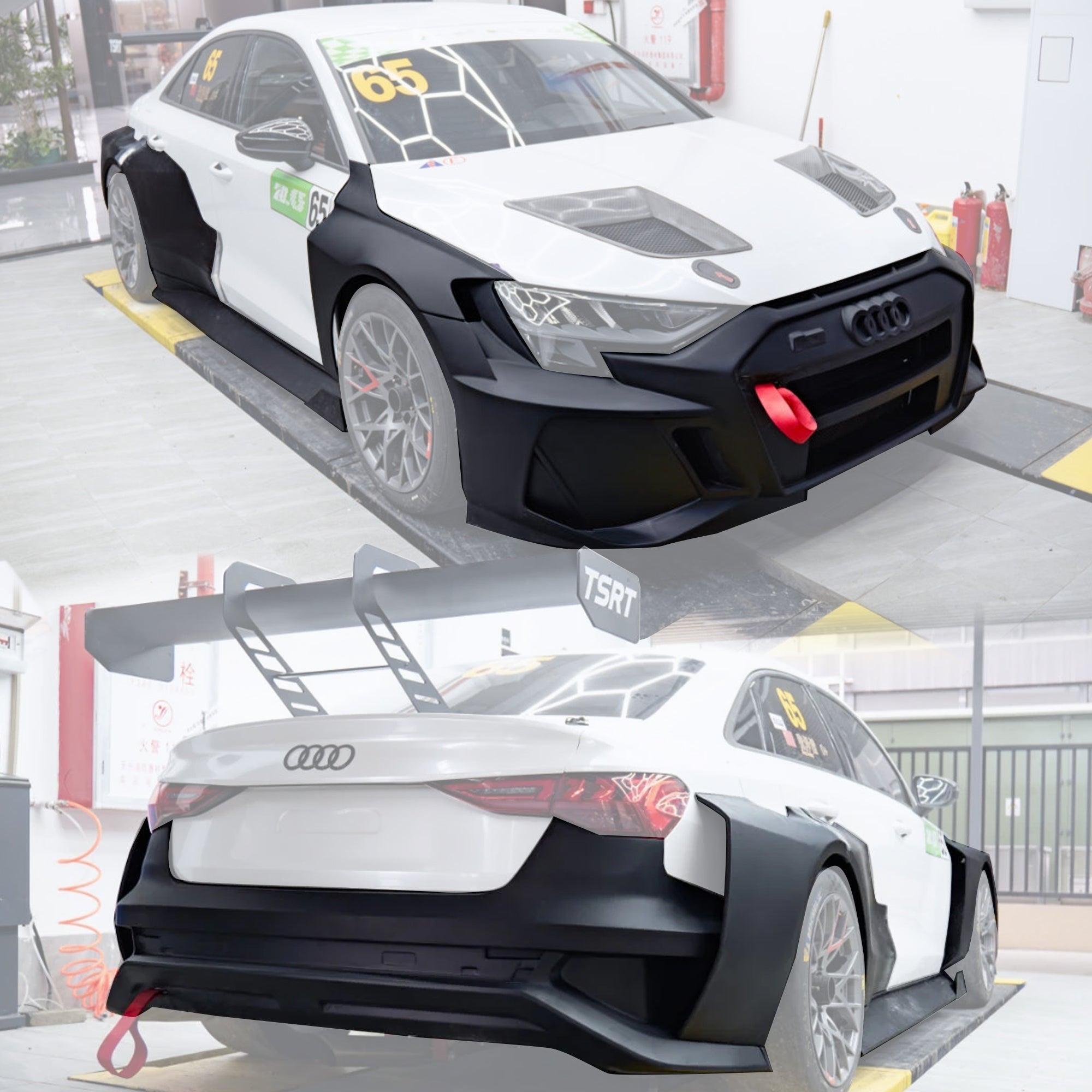 CMST Audi RS3 LMS TCR 8Y FRP or Carbon Fibre Bodykit Aftermarket Carbon Fiber Part / Bodykit - Robot Bodykits