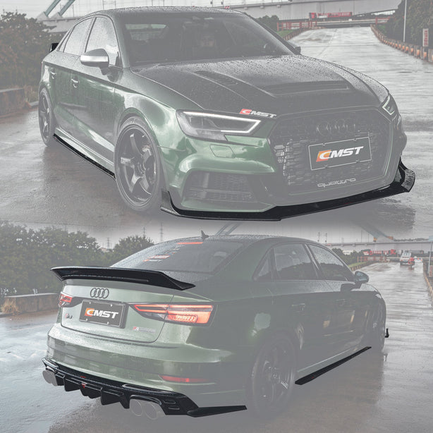 CMST Carbon Fiber Body Kit for AUDI A3 S Line & S3 2017-2020 8v.5 Sedan Aftermarket Carbon Fiber Part / Bodykit - Robot Bodykits