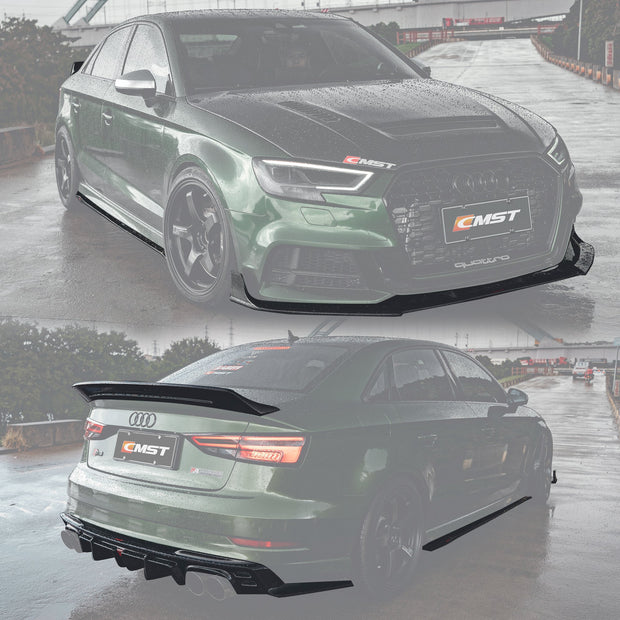 CMST Carbon Fiber Body Kit for AUDI A3 S Line & S3 2017-2020 8v.5 Sedan Aftermarket Carbon Fiber Part / Bodykit - Robot Bodykits