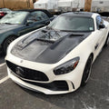 CMST Carbon Fiber Clear View Tempered Glass Transparent Hood Black Series Style for Mercedes Benz C190 AMG GT GTS GTC GTR 2015-2021 Aftermarket Carbon Fiber Part / Bodykit - Robot Bodykits