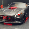 CMST Carbon Fiber Clear View Tempered Glass Transparent Hood Black Series Style for Mercedes Benz C190 AMG GT GTS GTC GTR 2015-2021 Aftermarket Carbon Fiber Part / Bodykit - Robot Bodykits