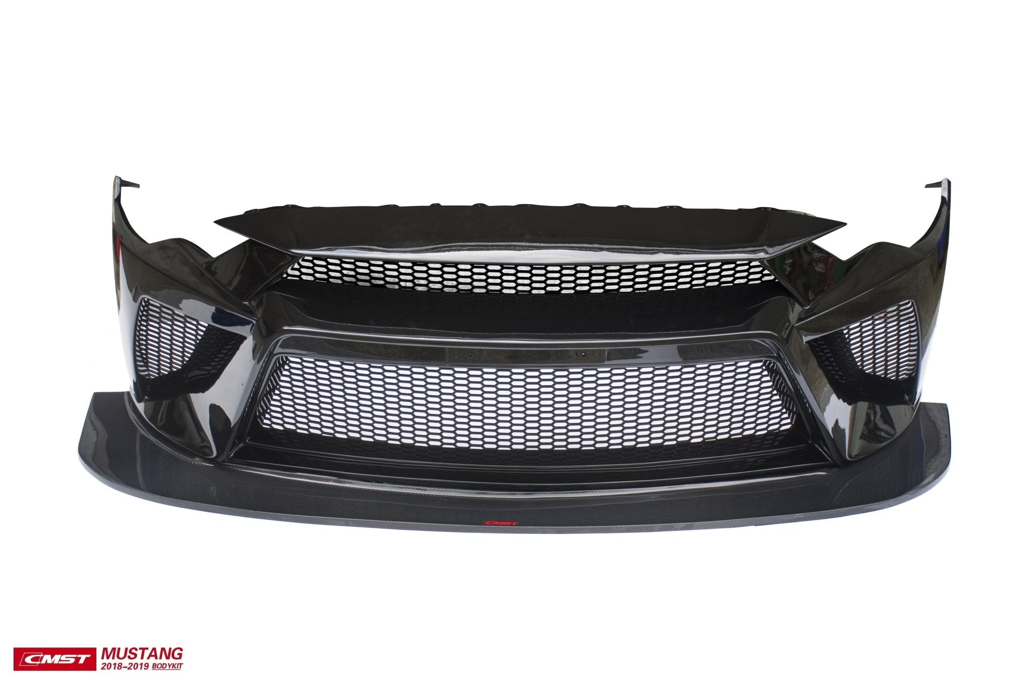 CMST Carbon Fiber Front Bumper & Front Lip for Ford Mustang S550.2 2018 - 2022 Aftermarket Carbon Fiber Part / Bodykit - Robot Bodykits