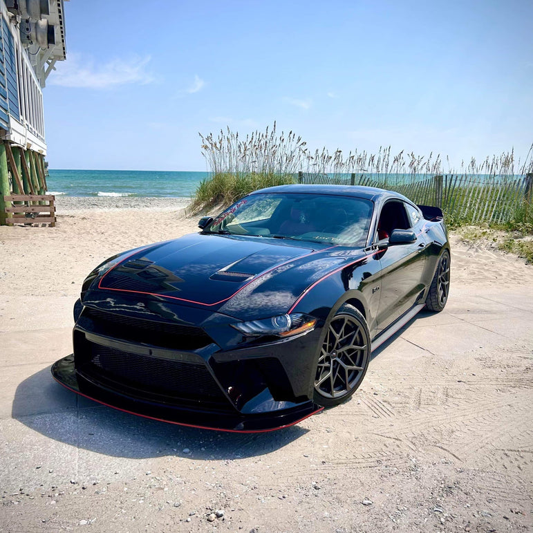 CMST Carbon Fiber Front Bumper & Front Lip for Ford Mustang S550.2 2018 - 2022 Aftermarket Carbon Fiber Part / Bodykit - Robot Bodykits