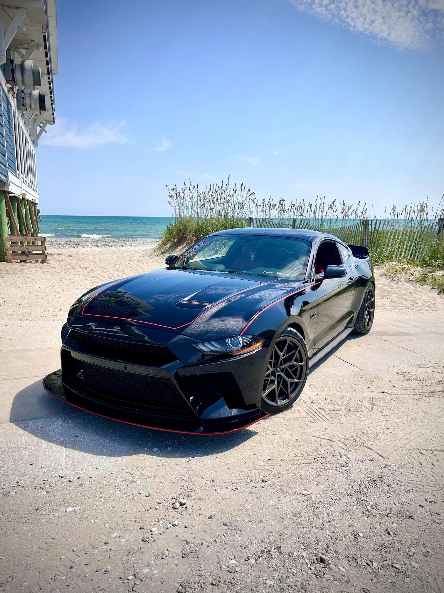 CMST Carbon Fiber Front Bumper & Front Lip for Ford Mustang S550.2 2018 - 2022 Aftermarket Carbon Fiber Part / Bodykit - Robot Bodykits