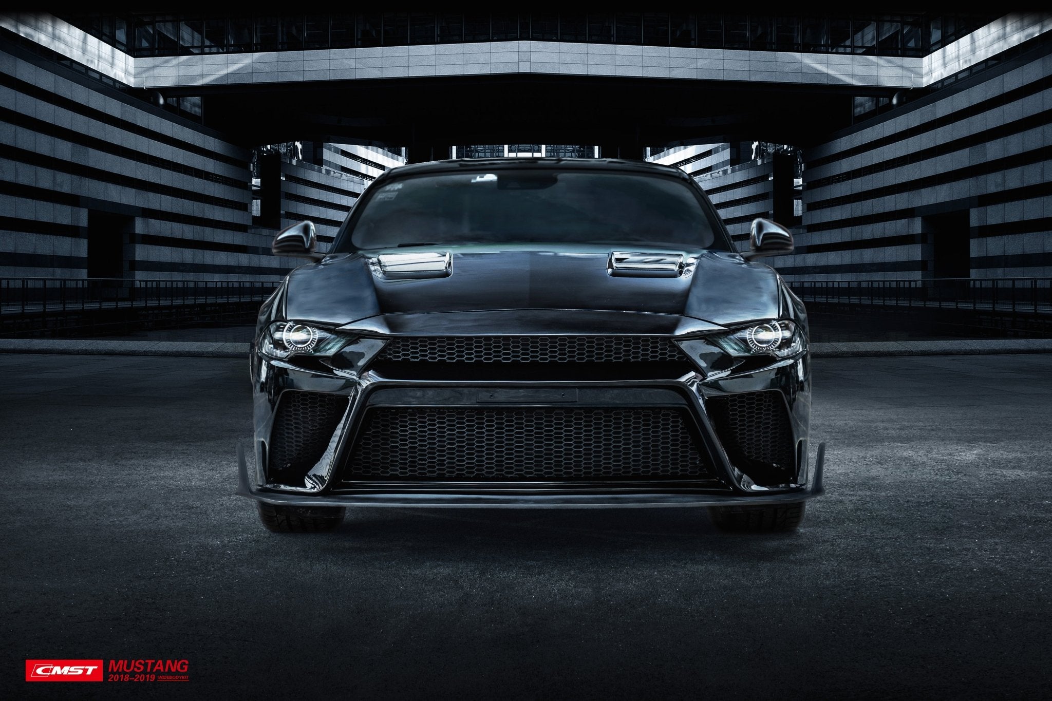 CMST Carbon Fiber Front Bumper & Front Lip for Ford Mustang S550.2 2018 - 2022 Aftermarket Carbon Fiber Part / Bodykit - Robot Bodykits