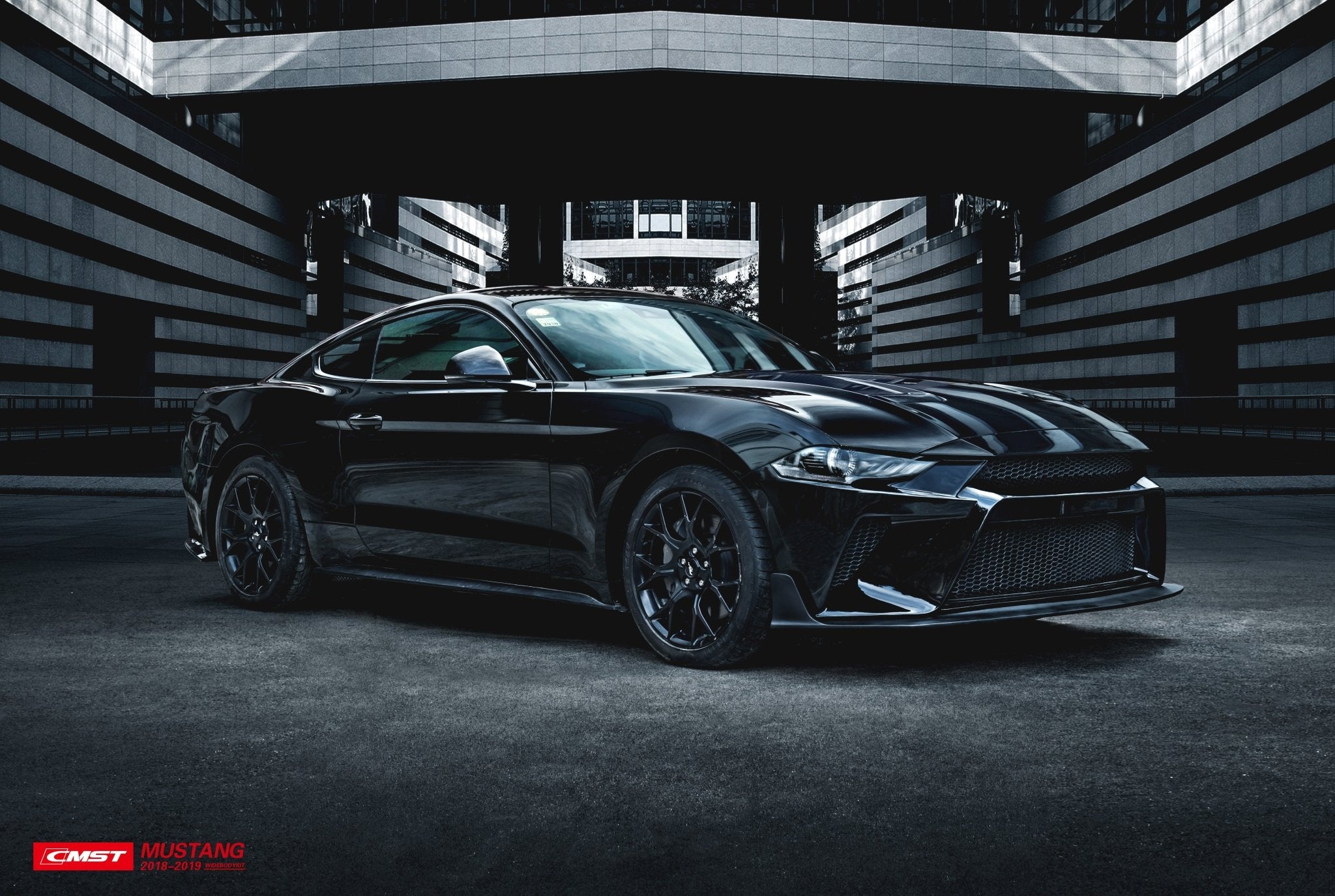 CMST Carbon Fiber Front Bumper & Front Lip for Ford Mustang S550.2 2018 - 2022 Aftermarket Carbon Fiber Part / Bodykit - Robot Bodykits