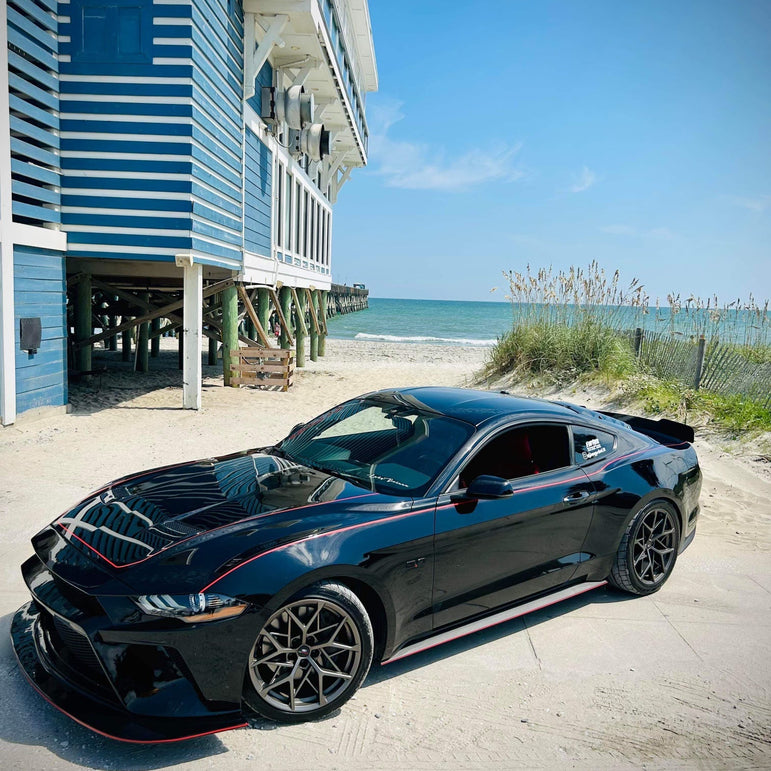 CMST Carbon Fiber Front Bumper & Front Lip for Ford Mustang S550.2 2018 - 2022 Aftermarket Carbon Fiber Part / Bodykit - Robot Bodykits