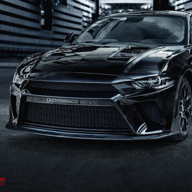 CMST Carbon Fiber Front Bumper & Front Lip for Ford Mustang S550.2 2018 - 2022 Aftermarket Carbon Fiber Part / Bodykit - Robot Bodykits