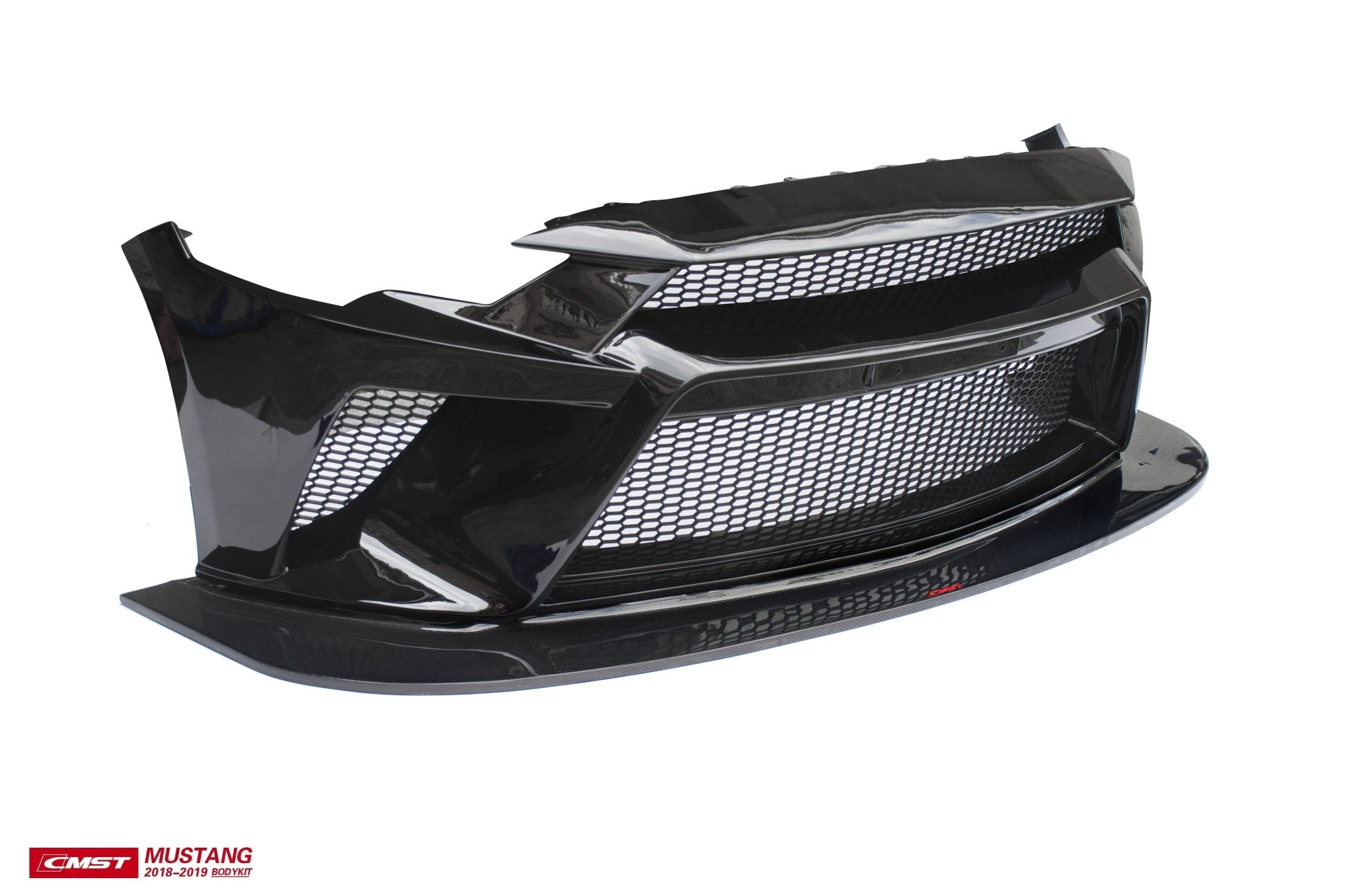 CMST Carbon Fiber Front Bumper & Front Lip for Ford Mustang S550.2 2018 - 2022 Aftermarket Carbon Fiber Part / Bodykit - Robot Bodykits