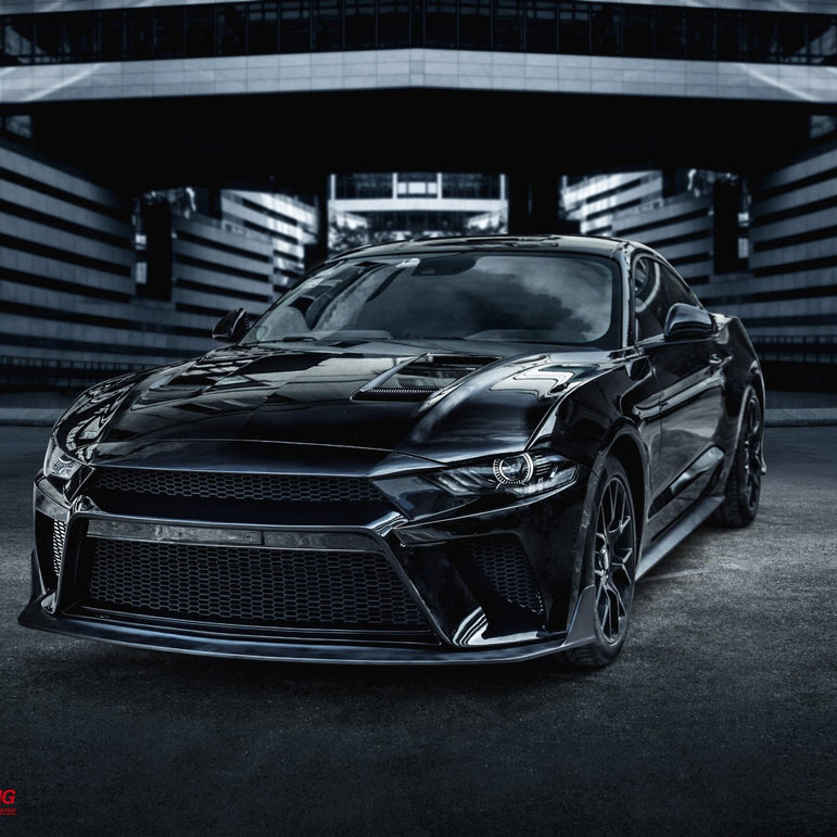 CMST Carbon Fiber Front Bumper & Front Lip for Ford Mustang S550.2 2018 - 2022 Aftermarket Carbon Fiber Part / Bodykit - Robot Bodykits