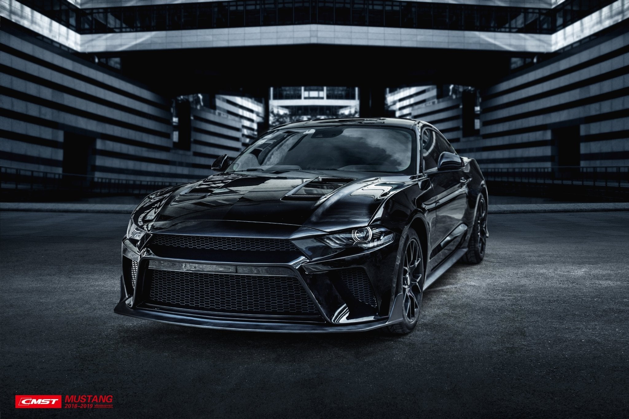 CMST Carbon Fiber Front Bumper & Front Lip for Ford Mustang S550.2 2018 - 2022 Aftermarket Carbon Fiber Part / Bodykit - Robot Bodykits