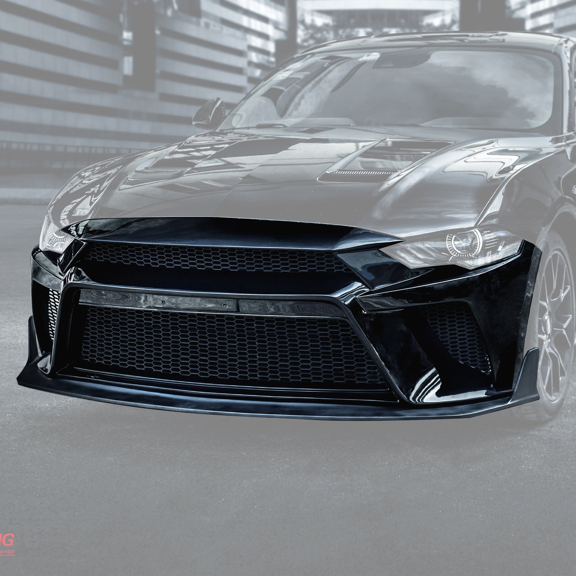CMST Carbon Fiber Front Bumper & Front Lip for Ford Mustang S550.2 2018 - 2022 Aftermarket Carbon Fiber Part / Bodykit - Robot Bodykits