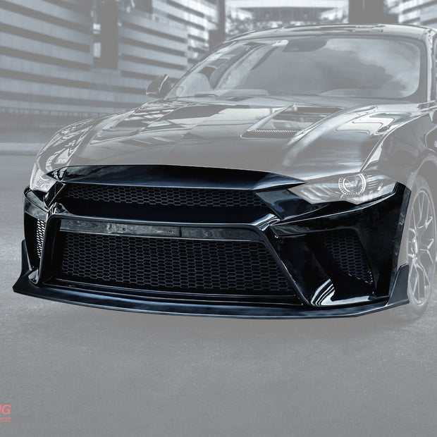 CMST Carbon Fiber Front Bumper & Front Lip for Ford Mustang S550.2 2018 - 2022 Aftermarket Carbon Fiber Part / Bodykit - Robot Bodykits