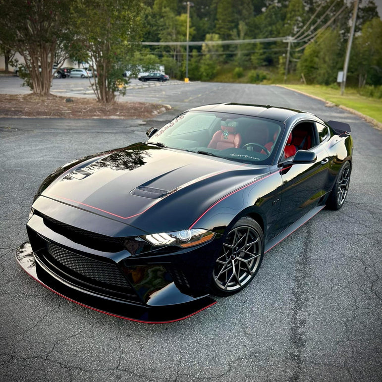 CMST Carbon Fiber Front Bumper & Front Lip for Ford Mustang S550.2 2018 - 2022 Aftermarket Carbon Fiber Part / Bodykit - Robot Bodykits
