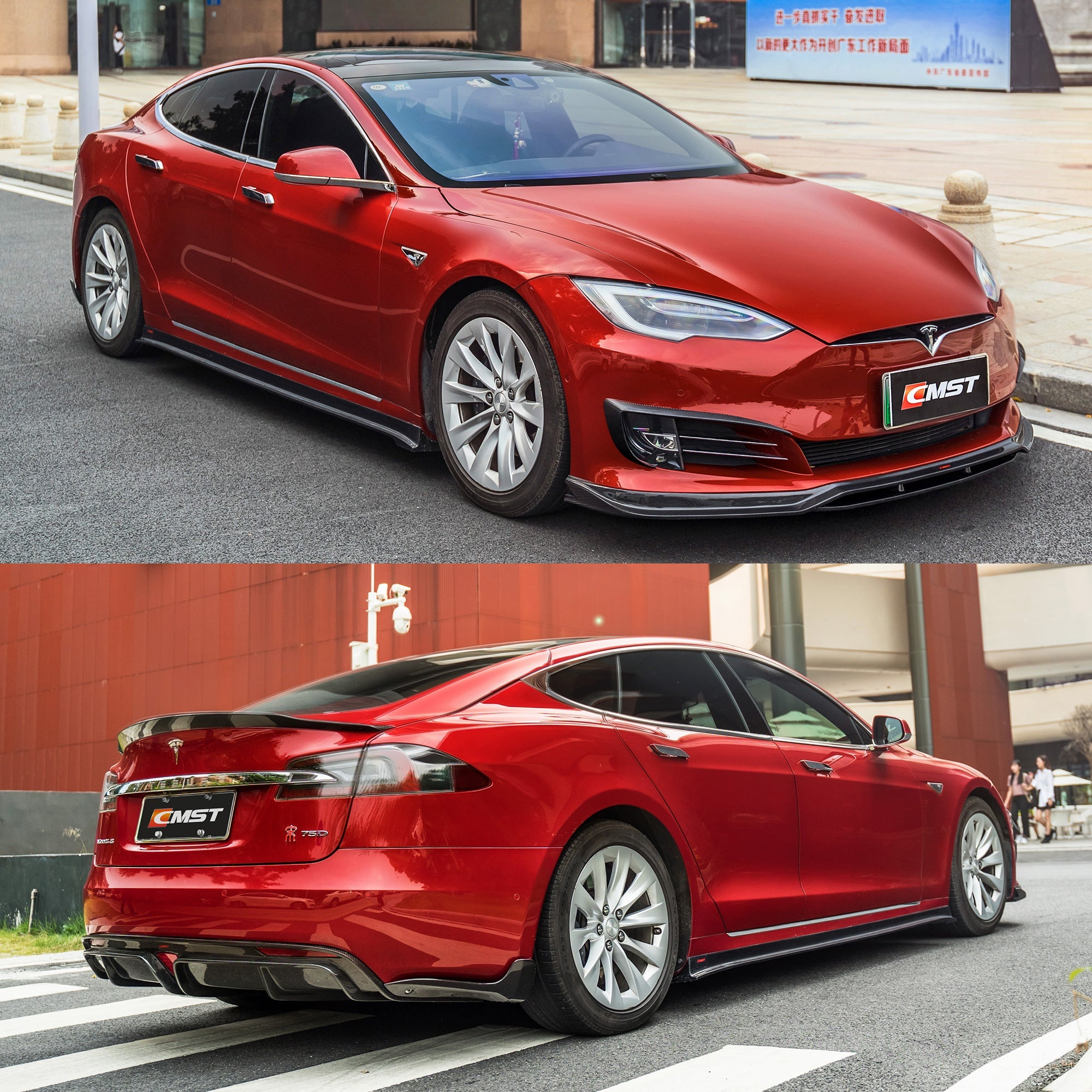 CMST Carbon Fiber Full Body Kit for Tesla Model S 2016-2019 Aftermarket Carbon Fiber Part / Bodykit - Robot Bodykits