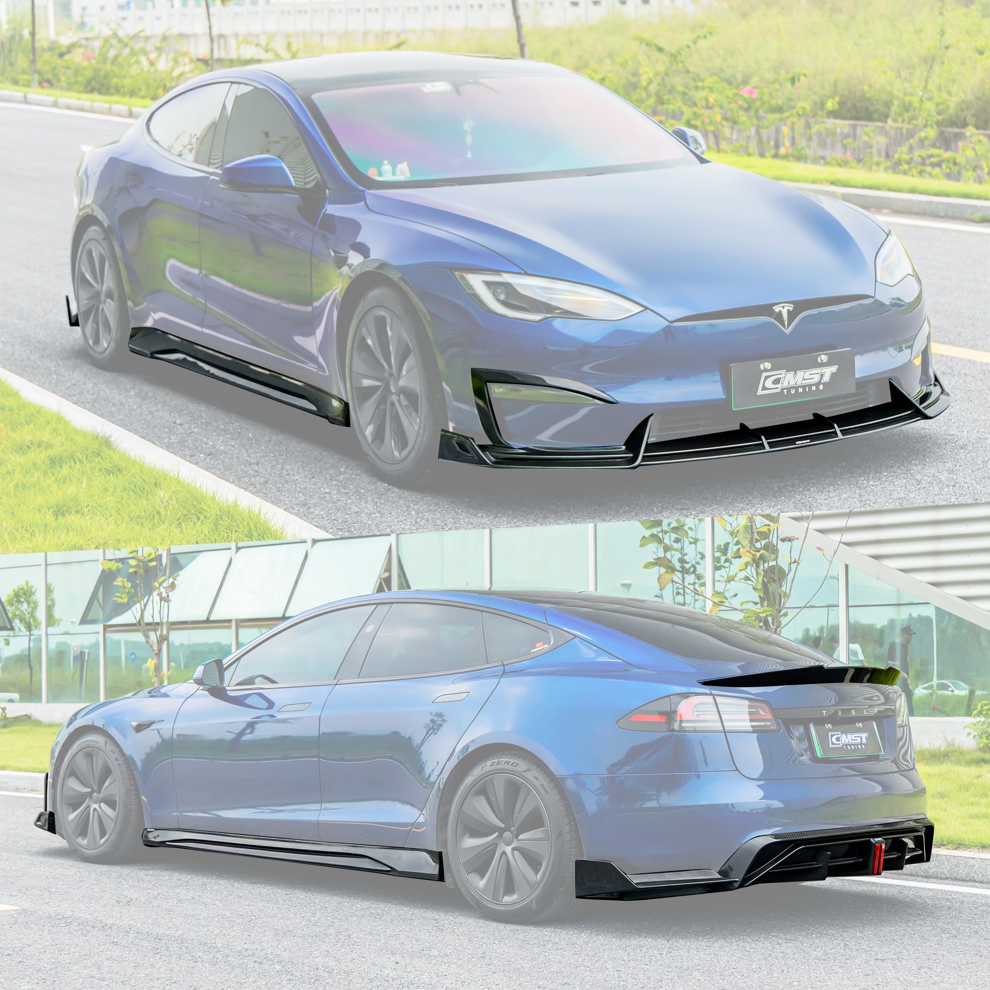 CMST Carbon Fiber Full Body Kit for Tesla Model S 2023+ Aftermarket Carbon Fiber Part / Bodykit - Robot Bodykits