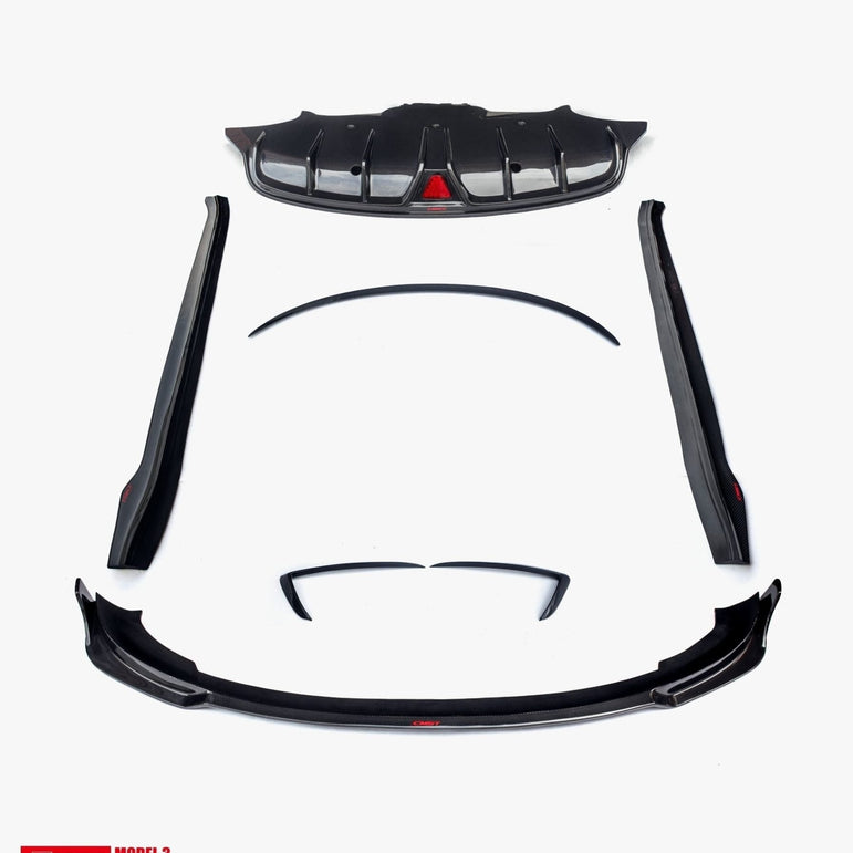 CMST Carbon Fiber Full Body Kit Style B for Tesla Model 3 Aftermarket Carbon Fiber Part / Bodykit - Robot Bodykits