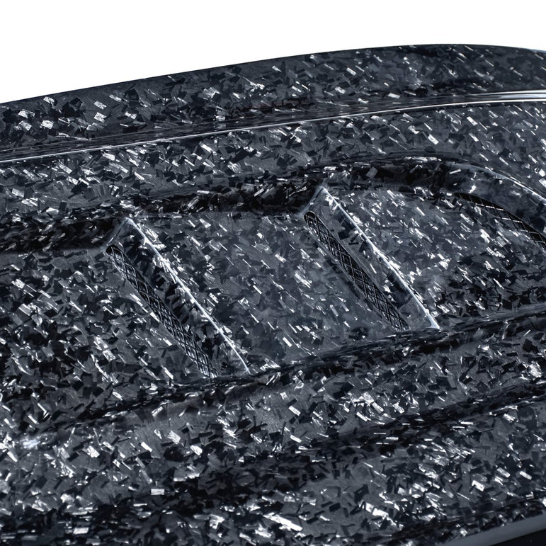 CMST Carbon Fiber Glass Transparent Hood Stage 2 ( Raised 2 inches ) for Ford Mustang S550.1 2015 - 2017 Aftermarket Carbon Fiber Part / Bodykit - Robot Bodykits