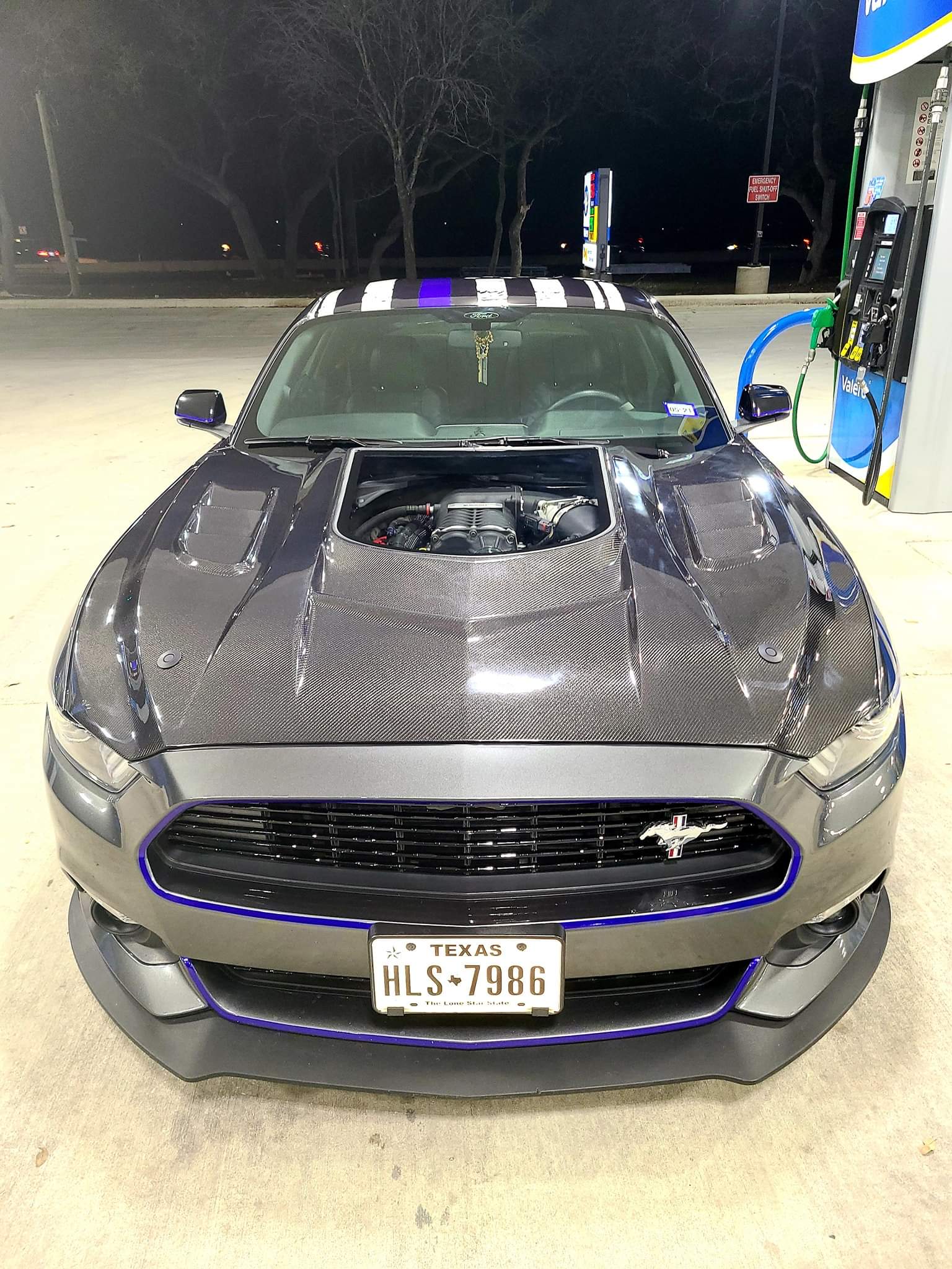 CMST Carbon Fiber Glass Transparent Hood Stage 2 ( Raised 2 inches ) for Ford Mustang S550.1 2015 - 2017 Aftermarket Carbon Fiber Part / Bodykit - Robot Bodykits
