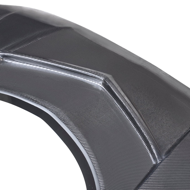 CMST Carbon Fiber Glass Transparent Hood Stage 2 ( Raised 2 inches ) for Ford Mustang S550.1 2015 - 2017 Aftermarket Carbon Fiber Part / Bodykit - Robot Bodykits