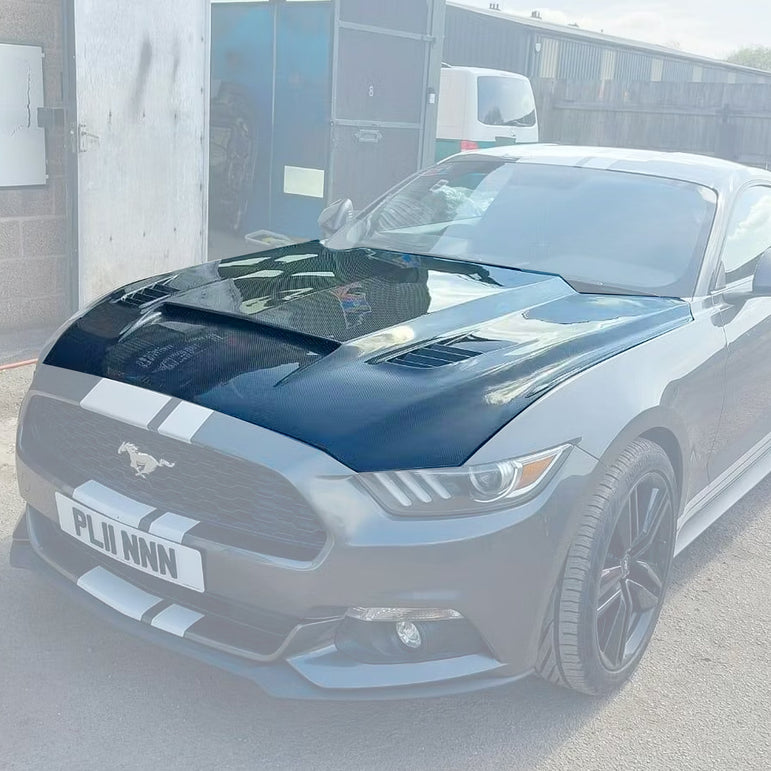 CMST Carbon Fiber Hood Ver.1 for Ford Mustang S550.1 2015 - 2017 Aftermarket Carbon Fiber Part / Bodykit - Robot Bodykits