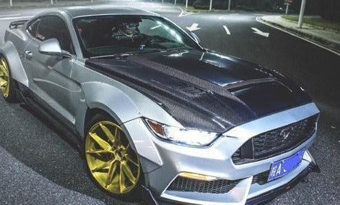 CMST Carbon Fiber Hood Ver.1 for Ford Mustang S550.1 2015 - 2017 Aftermarket Carbon Fiber Part / Bodykit - Robot Bodykits