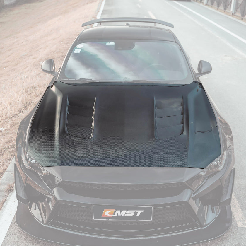 CMST Carbon Fiber Hood Ver.1 for Ford Mustang S550.2 2018 - ON Aftermarket Carbon Fiber Part / Bodykit - Robot Bodykits