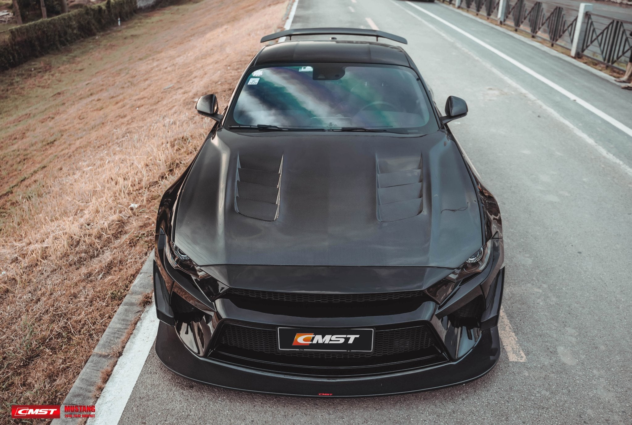CMST Carbon Fiber Hood Ver.1 for Ford Mustang S550.2 2018 - ON Aftermarket Carbon Fiber Part / Bodykit - Robot Bodykits