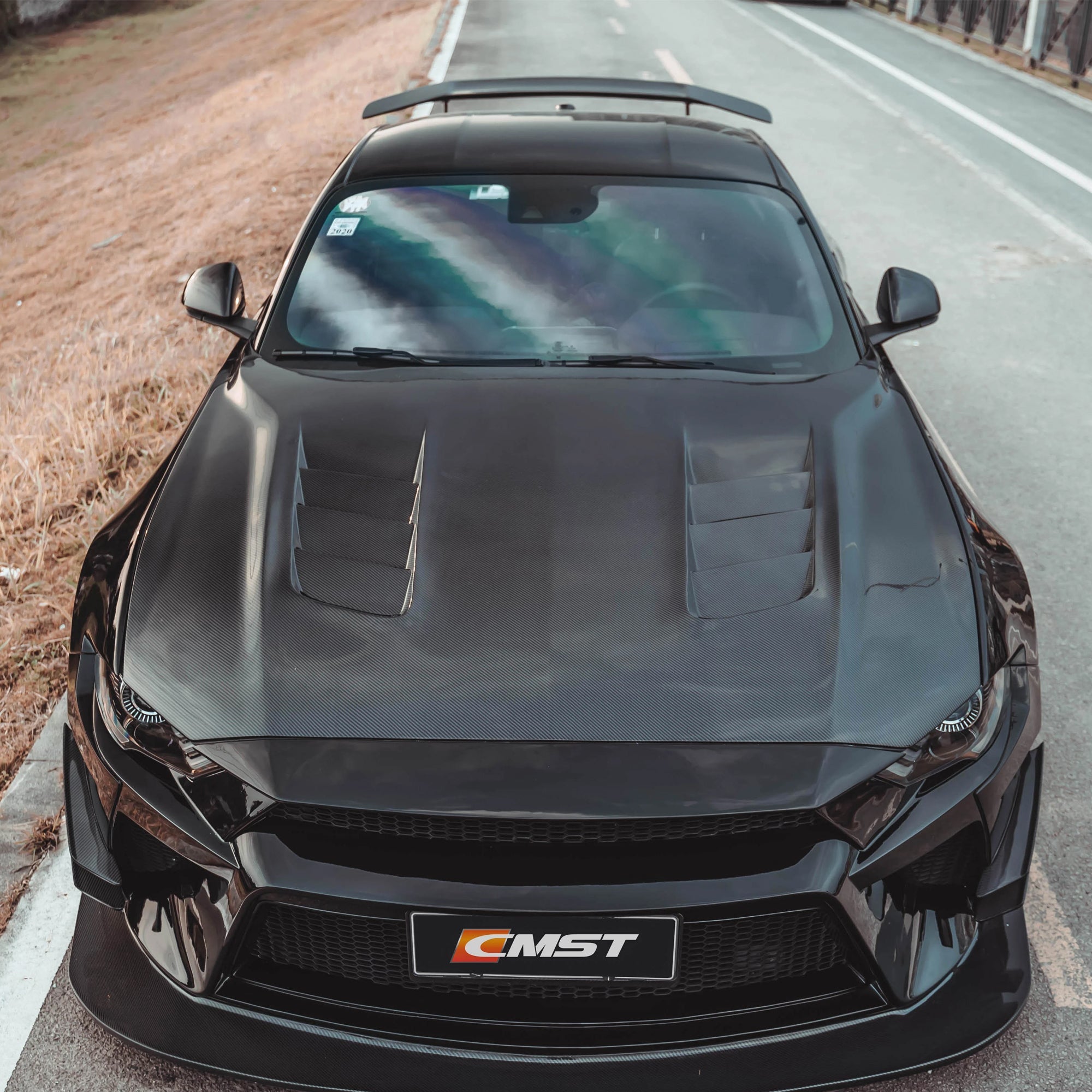CMST Carbon Fiber Hood Ver.1 for Ford Mustang S550.2 2018 - ON Aftermarket Carbon Fiber Part / Bodykit - Robot Bodykits
