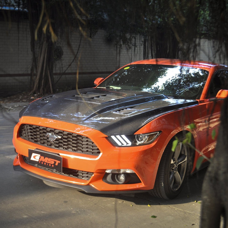 CMST Carbon Fiber Hood Ver.3 for Ford Mustang S550.1 2015 - 2017 Aftermarket Carbon Fiber Part / Bodykit - Robot Bodykits