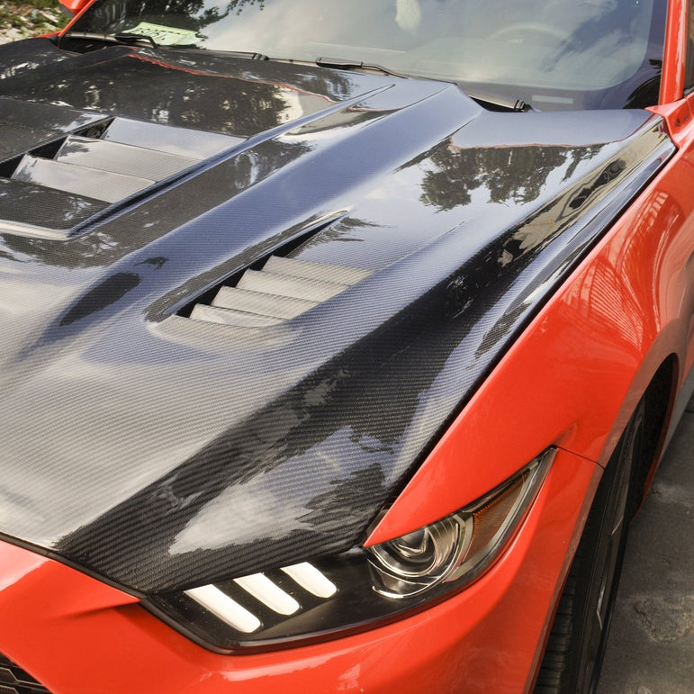 CMST Carbon Fiber Hood Ver.3 for Ford Mustang S550.1 2015 - 2017 Aftermarket Carbon Fiber Part / Bodykit - Robot Bodykits