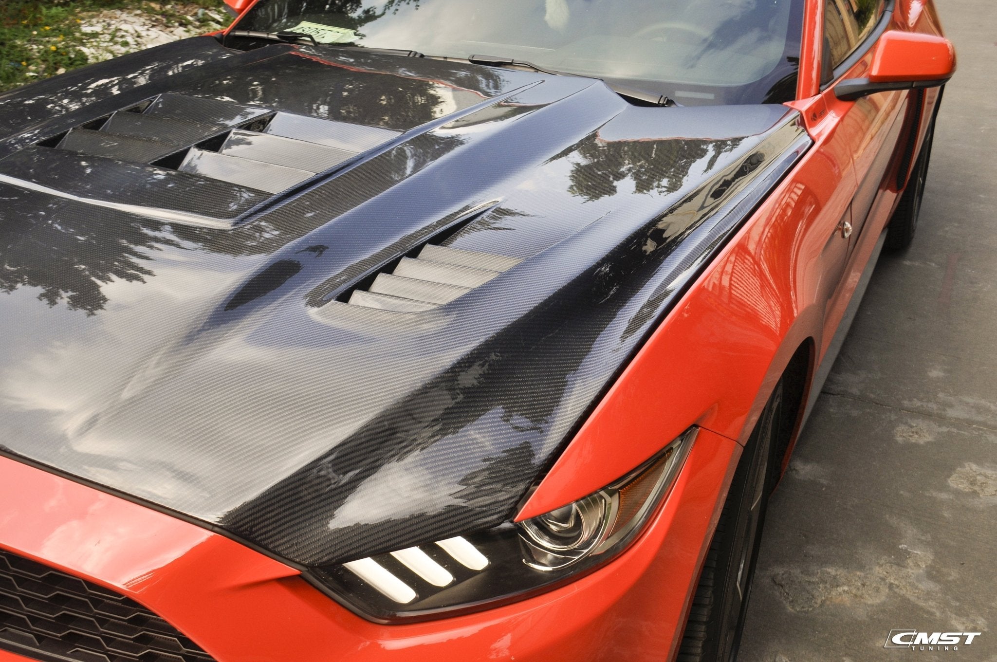 CMST Carbon Fiber Hood Ver.3 for Ford Mustang S550.1 2015 - 2017 Aftermarket Carbon Fiber Part / Bodykit - Robot Bodykits