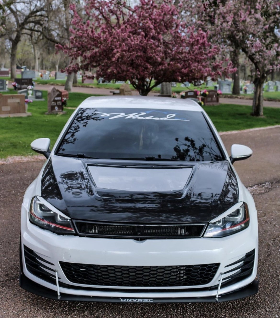 CMST Carbon Fiber PVC Glass Transparent Hood for Volkswagen GTI & Golf R & Golf MK7 MK7.5 Aftermarket Carbon Fiber Part / Bodykit - Robot Bodykits