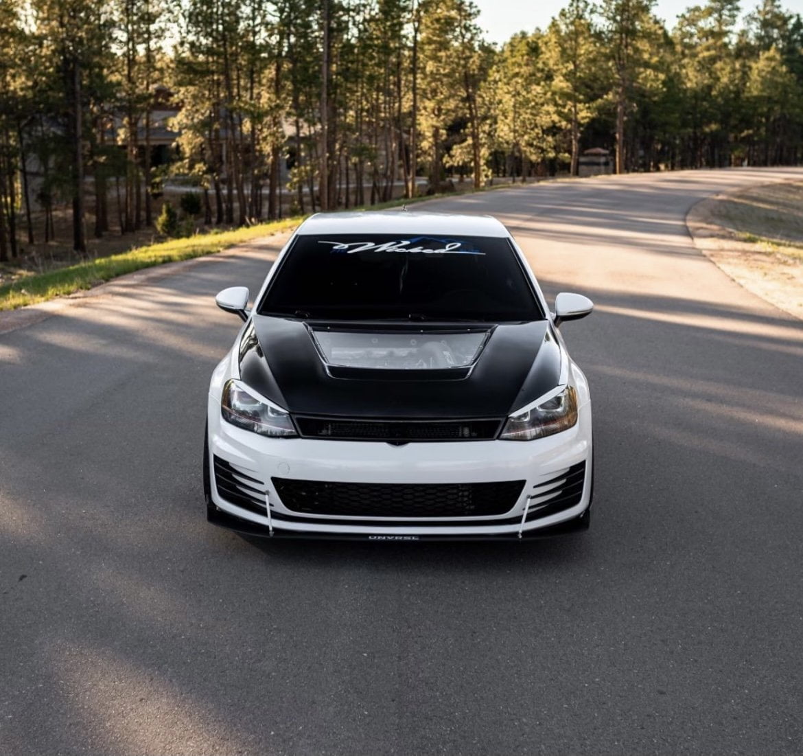CMST Carbon Fiber PVC Glass Transparent Hood for Volkswagen GTI & Golf R & Golf MK7 MK7.5 Aftermarket Carbon Fiber Part / Bodykit - Robot Bodykits