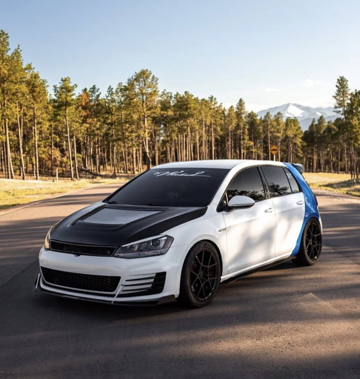 CMST Carbon Fiber PVC Glass Transparent Hood for Volkswagen GTI & Golf R & Golf MK7 MK7.5 Aftermarket Carbon Fiber Part / Bodykit - Robot Bodykits