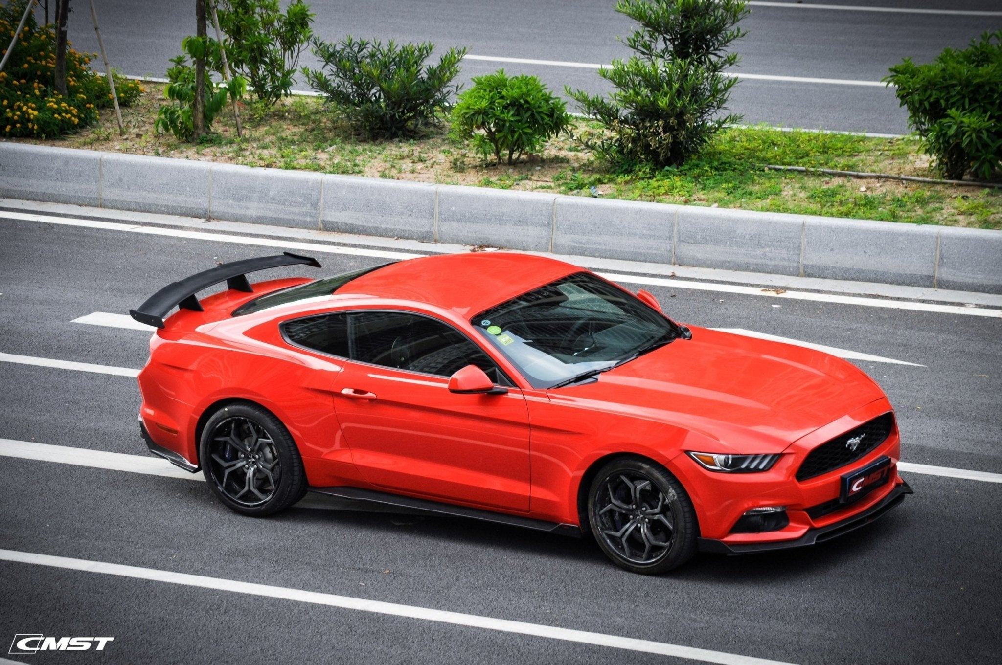 CMST Carbon Fiber Rear Spoiler Ver.1 for Ford Mustang S550 2015 - ON Aftermarket Carbon Fiber Part / Bodykit - Robot Bodykits