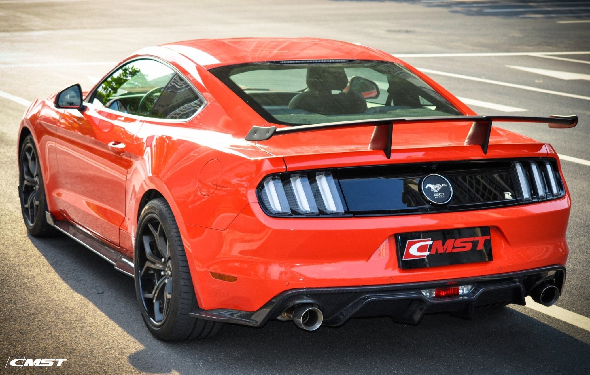 CMST Carbon Fiber Rear Spoiler Ver.1 for Ford Mustang S550 2015 - ON Aftermarket Carbon Fiber Part / Bodykit - Robot Bodykits