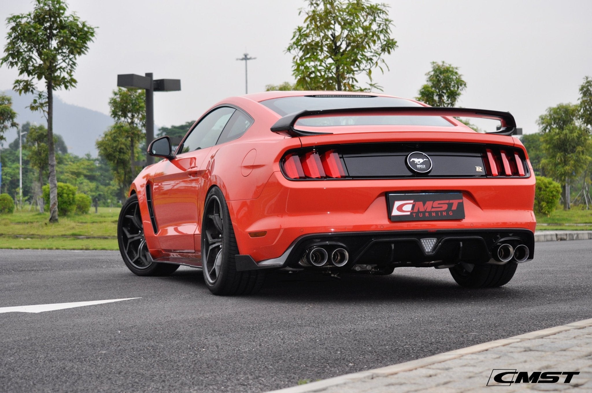 CMST Carbon Fiber Rear Spoiler Ver.2 for Ford Mustang S550.1 2015 - 2017 Aftermarket Carbon Fiber Part / Bodykit - Robot Bodykits