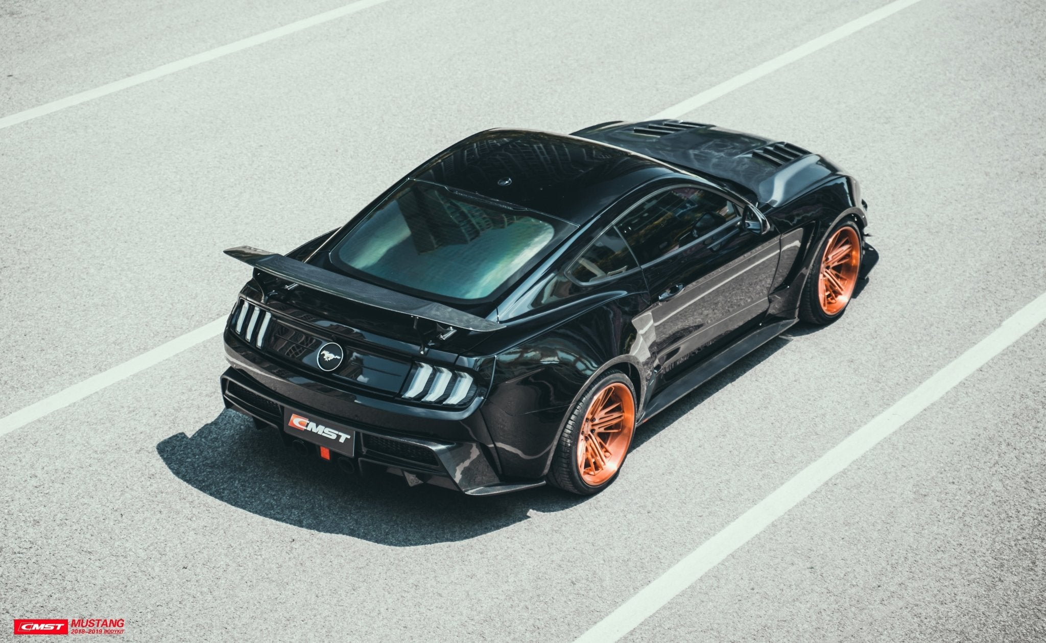 CMST Carbon Fiber Rear Spoiler Wing Ver.4 for Ford Mustang S550 2015 - 2022 Aftermarket Carbon Fiber Part / Bodykit - Robot Bodykits