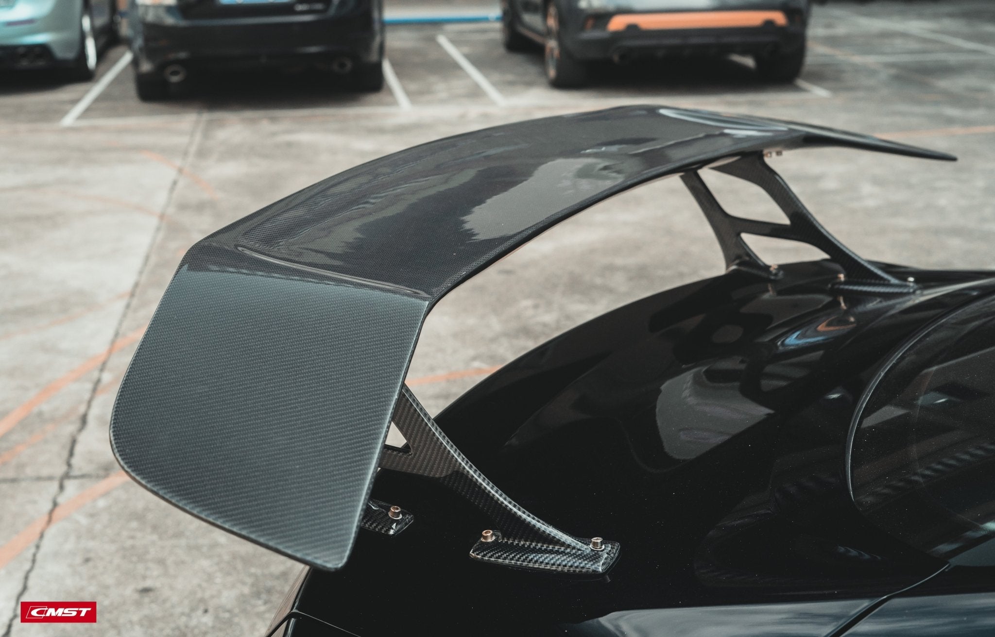 CMST Carbon Fiber Rear Spoiler Wing Ver.4 for Ford Mustang S550 2015 - 2022 Aftermarket Carbon Fiber Part / Bodykit - Robot Bodykits