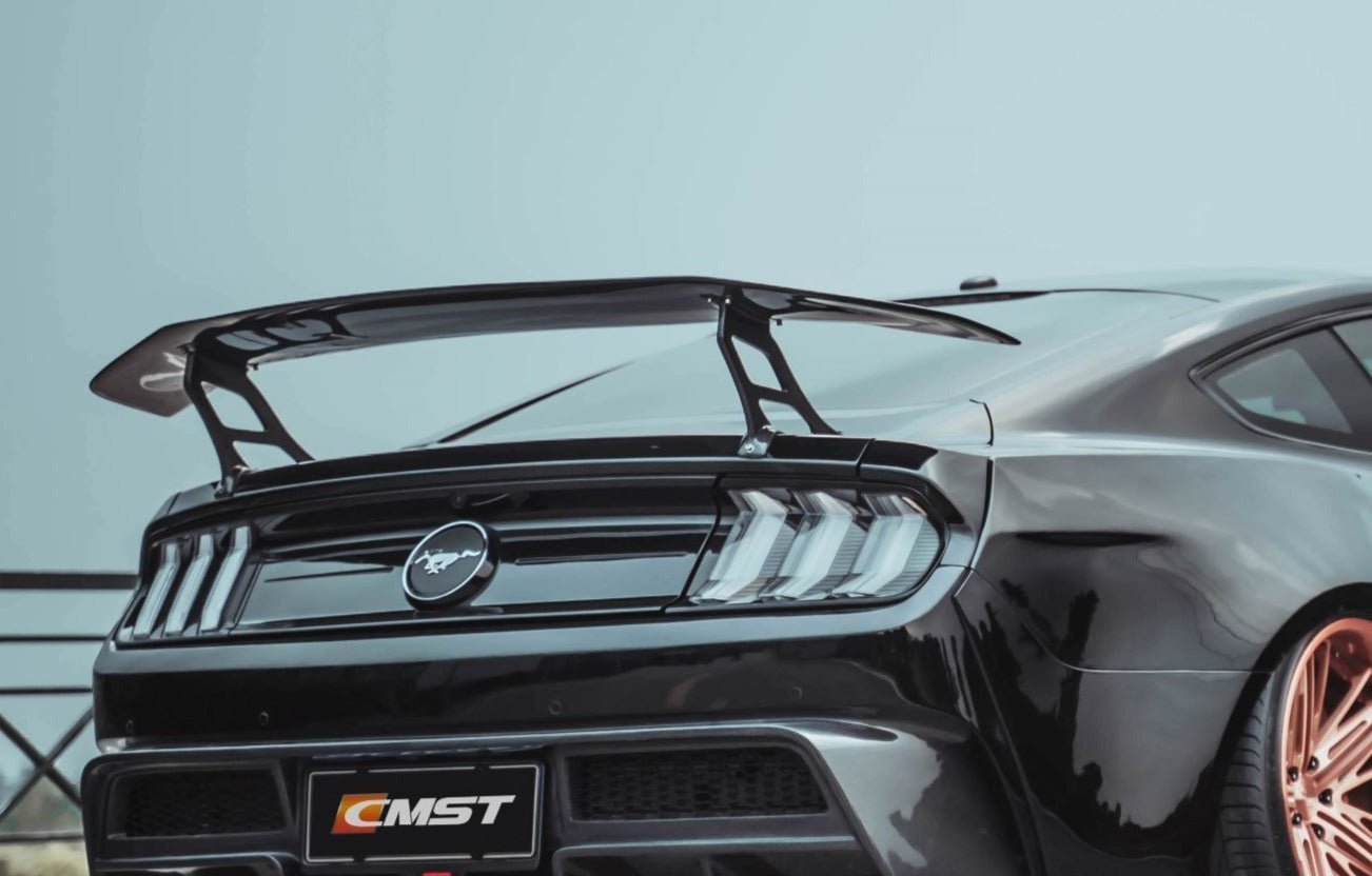 CMST Carbon Fiber Rear Spoiler Wing Ver.4 for Ford Mustang S550 2015 - 2022 Aftermarket Carbon Fiber Part / Bodykit - Robot Bodykits
