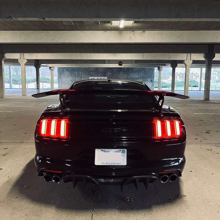 CMST Carbon Fiber Rear Spoiler Wing Ver.4 for Ford Mustang S550 2015 - 2022 Aftermarket Carbon Fiber Part / Bodykit - Robot Bodykits