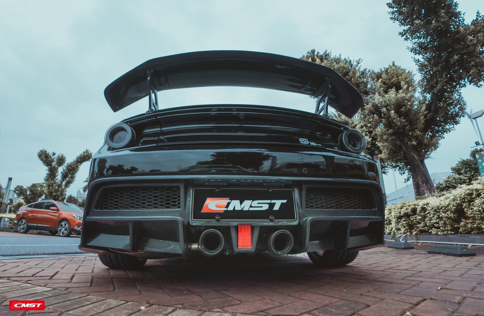 CMST Carbon Fiber Rear Spoiler Wing Ver.4 for Ford Mustang S550 2015 - 2022 Aftermarket Carbon Fiber Part / Bodykit - Robot Bodykits