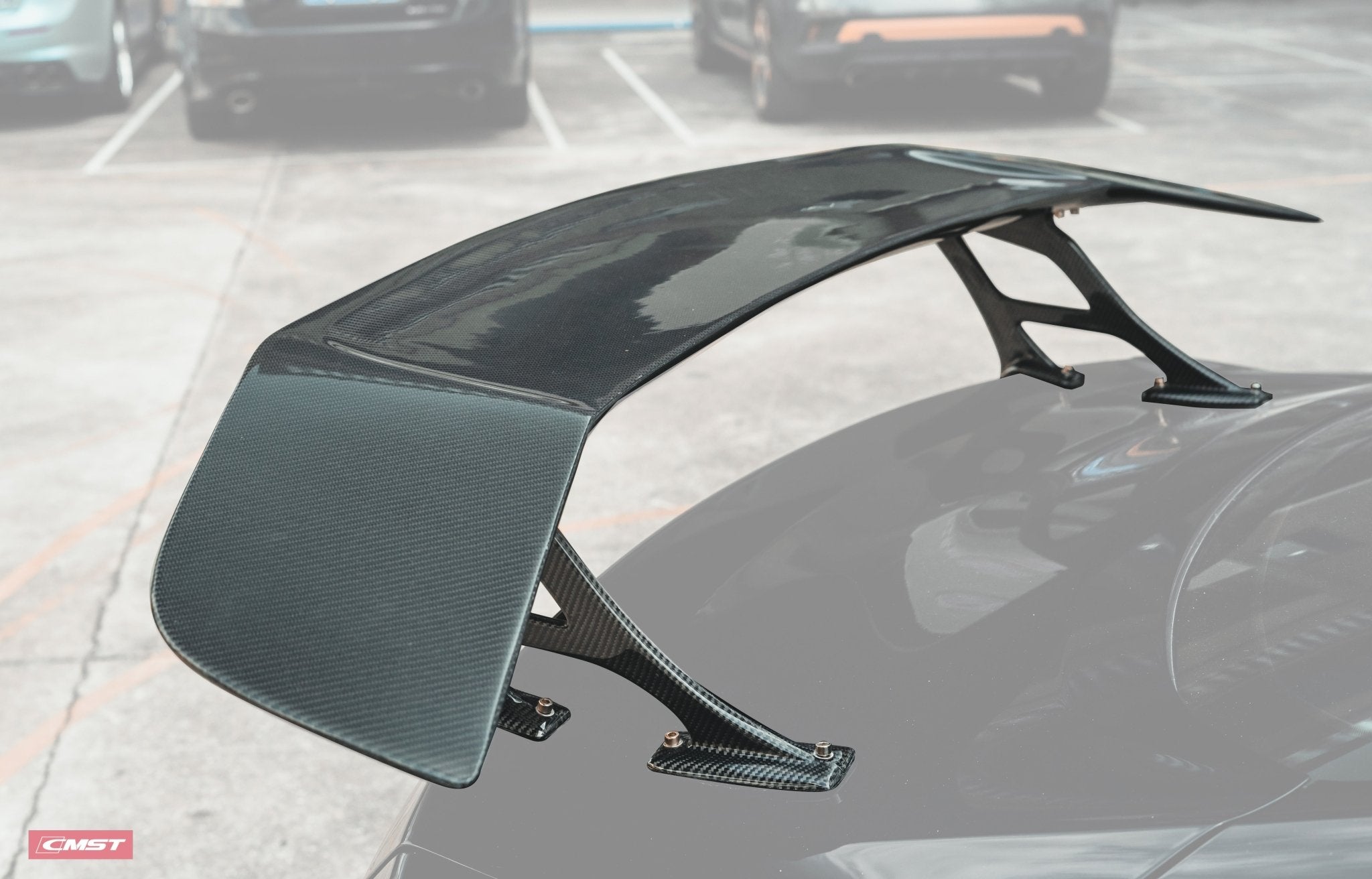 CMST Carbon Fiber Rear Spoiler Wing Ver.4 for Ford Mustang S550 2015 - 2022 Aftermarket Carbon Fiber Part / Bodykit - Robot Bodykits