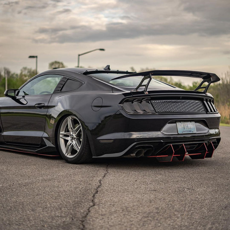 CMST Carbon Fiber Rear Spoiler Wing Ver.4 for Ford Mustang S550 2015 - 2022 Aftermarket Carbon Fiber Part / Bodykit - Robot Bodykits