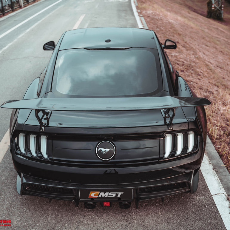 CMST Carbon Fiber Rear Spoiler Wing Ver.4 for Ford Mustang S550 2015 - 2022 Aftermarket Carbon Fiber Part / Bodykit - Robot Bodykits