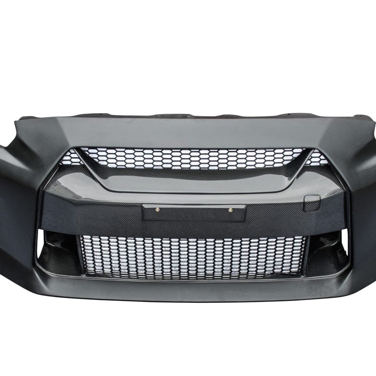 CMST Carbon Fiber Stage 1 Front Bumper & Lip for Nissan GTR GT-R R35 2008-2016 Facelift Conversion Aftermarket Carbon Fiber Part / Bodykit - Robot Bodykits